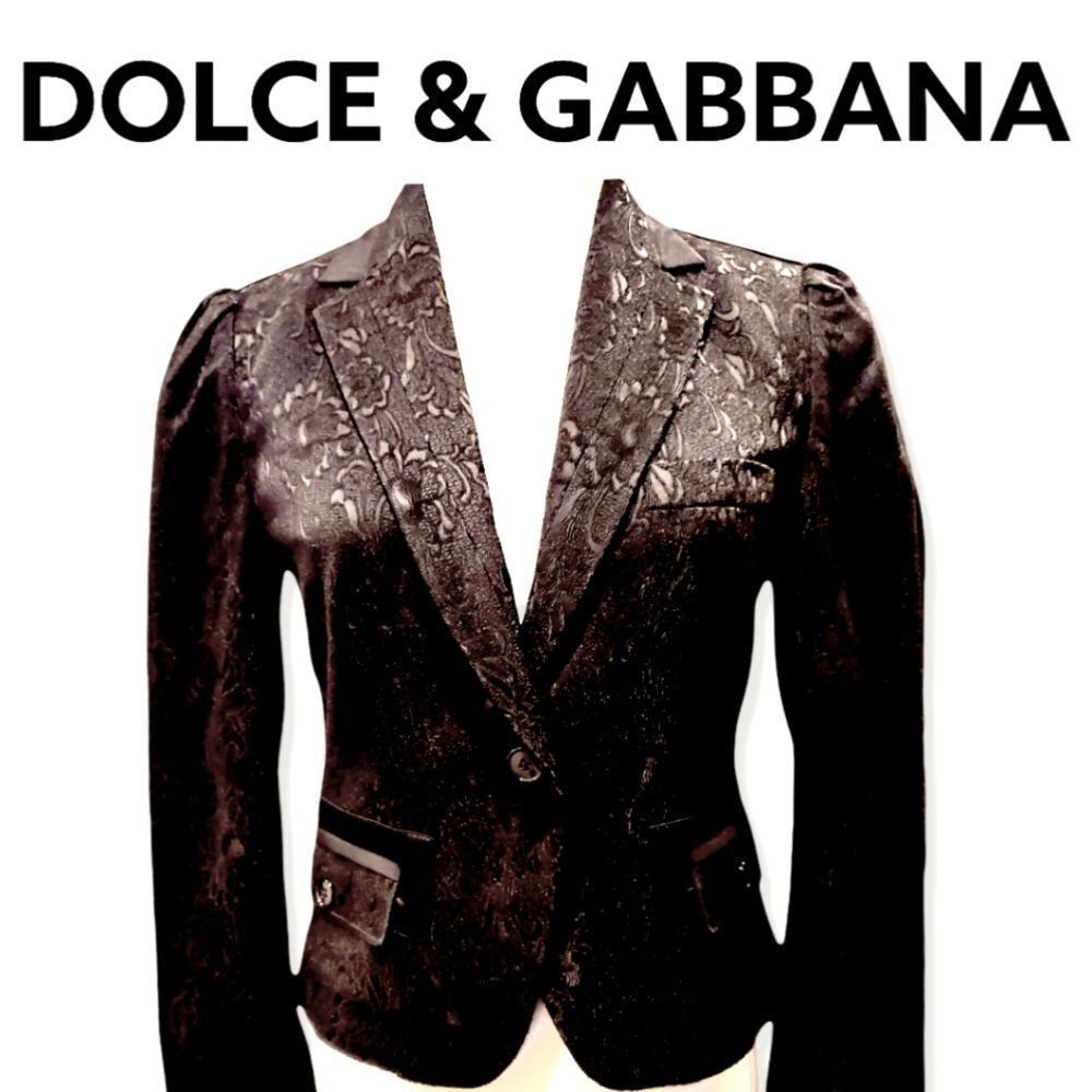 DOLCE & GABBANA Lace Gloral Jacket **Priced to sell; Price firm.